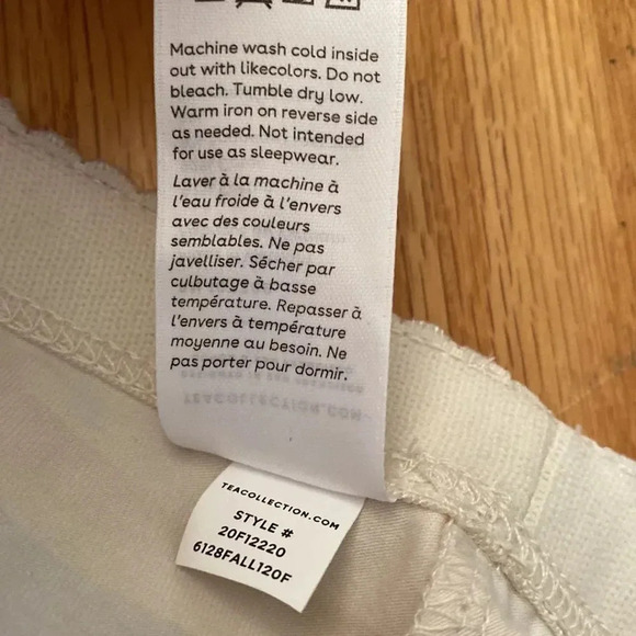 Tea Collection sz 12 striped leggings never worn in excellent condition NWOT - Picture 4 of 5